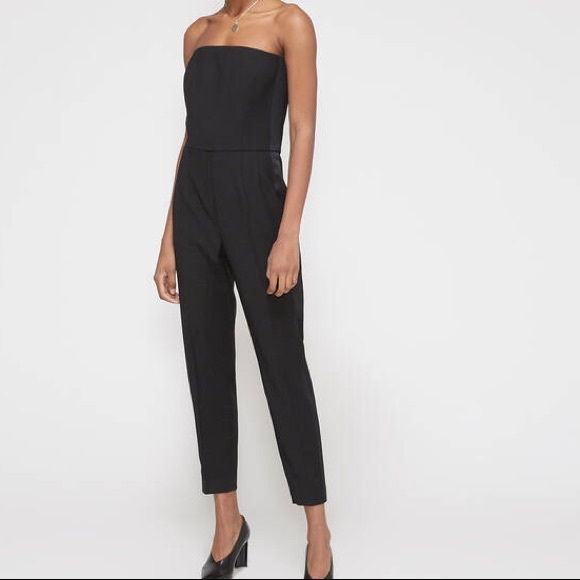 Divine Pants - Black Strapless Jumpsuit